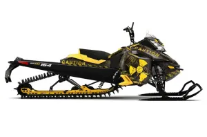 Ski Doo Rev XM Summit Sled Graphic Kit - 2013-2016 Meltdown Black