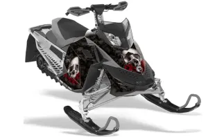 Ski Doo Rev XP Sled Graphic Kit - 2008-2012 Bone Collector Black
