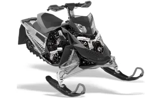 Ski Doo Rev XP Sled Graphic Kit - 2008-2012 Glock Black