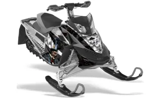 Ski Doo Rev XP Sled Graphic Kit - 2008-2012 Mad Hatter Black