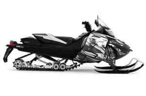 Ski Doo Rev XR Sled Graphic Kit - 2009-2015 Carbon X White