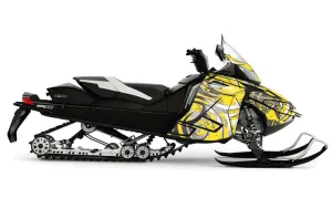 Ski Doo Rev XR Sled Graphic Kit - 2009-2015 Deaden Yellow