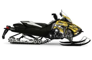 Ski Doo Rev XR Sled Graphic Kit - 2009-2015 Reaper Yellow