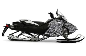 Ski Doo Rev XR Sled Graphic Kit - 2009-2015 Skull Camo Black