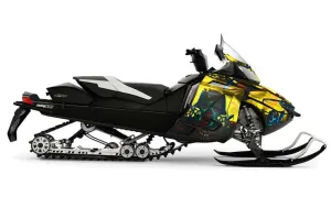 Ski Doo Rev XR Sled Graphic Kit - 2009-2015 Zombie Trooper Yellow