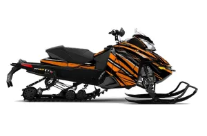 Ski Doo Rev XS Sled Graphic Kit - 2013-2014 In Line Orange