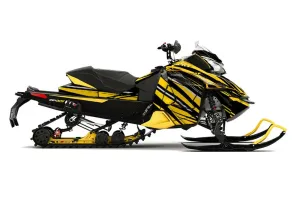 Ski Doo Rev XS Sled Graphic Kit - 2013-2014 In Line Yellow