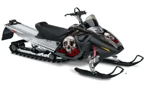 Ski Doo RT Sled Graphic Kit - 2005-2009 Bone Collector Black