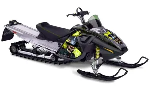 Ski Doo RT Sled Graphic Kit - 2005-2009 Mad Hatter Black