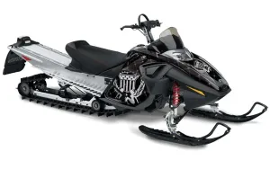 Ski Doo RT Sled Graphic Kit - 2005-2009 Silver Star - Reloaded Silver