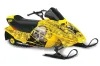 Ski Doo Mini Z Sled Graphic Kit - 2003-2008 Bone Collector Yellow