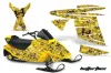 Ski Doo Mini Z Sled Graphic Kit - 2003-2008 Butterfly Yellow