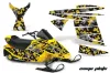 Ski Doo Mini Z Sled Graphic Kit - 2003-2008 Camoplate Yellow