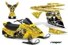 Ski Doo Mini Z Sled Graphic Kit - 2003-2008 Reaper Yellow