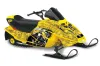 Ski Doo Mini Z Sled Graphic Kit - 2003-2008 Reaper Yellow