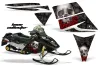 Ski Doo Rev Sled Graphic Kit - 2004-2012 Bone Collector Black