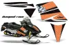 Ski Doo Rev Sled Graphic Kit - 2004-2012 Diamond Race Black
