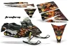 Ski Doo Rev Sled Graphic Kit - 2004-2012 Firestorm Black