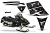 Ski Doo Rev Sled Graphic Kit - 2004-2012 Glock Black