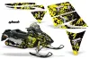 Ski Doo Rev Sled Graphic Kit - 2004-2012 Glock Yellow
