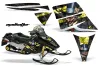 Ski Doo Rev Sled Graphic Kit - 2004-2012 Mad Hatter Yellow
