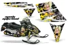 Ski Doo Rev Sled Graphic Kit - 2004-2012 Motorhead Mandy Black