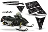 Ski Doo Rev Sled Graphic Kit - 2004-2012 North Star Black