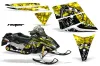 Ski Doo Rev Sled Graphic Kit - 2004-2012 Reaper Yellow