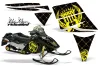 Ski Doo Rev Sled Graphic Kit - 2004-2012 Silver Star - Reloaded Yellow