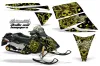 Ski Doo Rev Sled Graphic Kit - 2004-2012 Skulls N Hammers Yellow