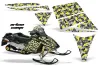 Ski Doo Rev Sled Graphic Kit - 2004-2012 Urban Camo Yellow