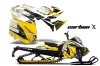 Ski Doo Rev XM Summit Sled Graphic Kit - 2013-2016 Carbon X Yellow