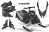 Ski Doo Rev XP Sled Graphic Kit - 2008-2012 Camoplate Black