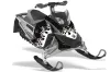 Ski Doo Rev XP Sled Graphic Kit - 2008-2012 Diamond Flames Black