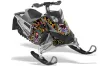 Ski Doo Rev XP Sled Graphic Kit - 2008-2012 Ed Hardy - Love Kills Black