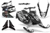 Ski Doo Rev XP Sled Graphic Kit - 2008-2012 Mad Hatter Black