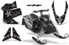 Ski Doo Rev XP Sled Graphic Kit - 2008-2012 North Star Black