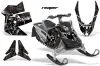 Ski Doo Rev XP Sled Graphic Kit - 2008-2012 Reaper Black