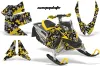 Ski Doo Rev XP Sled Graphic Kit - 2008-2012 Camoplate Yellow