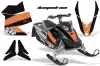 Ski Doo Rev XP Sled Graphic Kit - 2008-2012 Diamond Race Orange