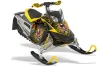 Ski Doo Rev XP Sled Graphic Kit - 2008-2012 Ed Hardy - Pirates Yellow
