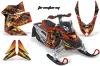 Ski Doo Rev XP Sled Graphic Kit - 2008-2012 Firestorm Red