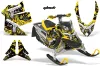 Ski Doo Rev XP Sled Graphic Kit - 2008-2012 Glock Yellow