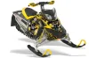 Ski Doo Rev XP Sled Graphic Kit - 2008-2012 Mad Hatter Yellow
