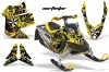 Ski Doo Rev XP Sled Graphic Kit - 2008-2012 North Star Yellow