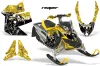 Ski Doo Rev XP Sled Graphic Kit - 2008-2012 Reaper Yellow