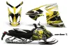 Ski Doo Rev XR Sled Graphic Kit - 2009-2015 Carbon X Yellow