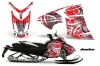 Ski Doo Rev XR Sled Graphic Kit - 2009-2015 Deaden Red