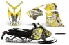 Ski Doo Rev XR Sled Graphic Kit - 2009-2015 Deaden Yellow