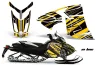 Ski Doo Rev XR Sled Graphic Kit - 2009-2015 In Line Yellow